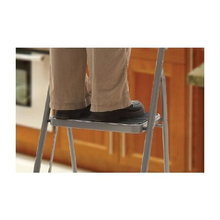 Tricam Industries Tricam HB2-TV Step Stool, 38-1/4 in H, 2-Step, 200 lb, 10-1/4 in D Step, Steel DXC20OZTBS